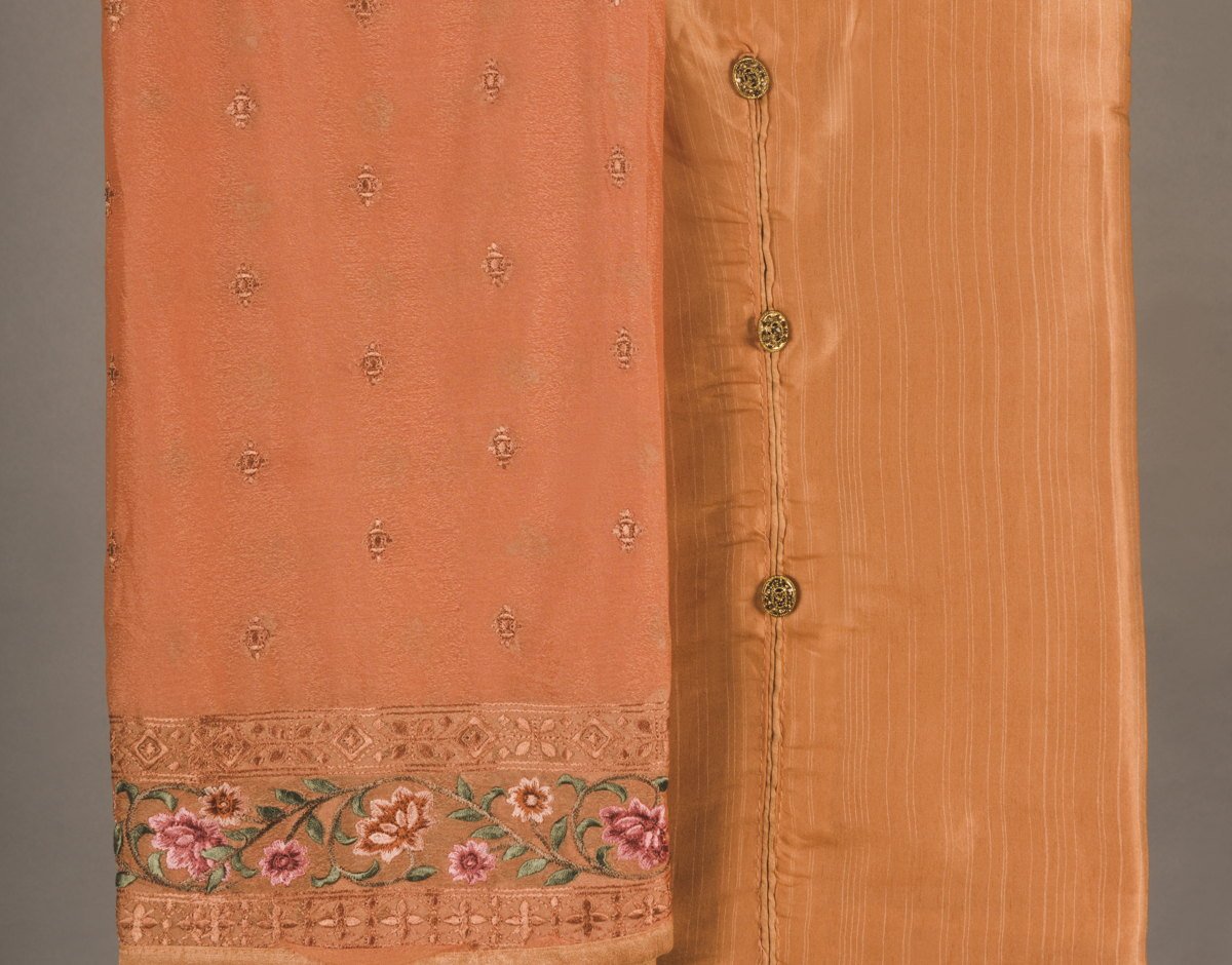 Orange Solid Color Suit Fabric