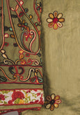 Multi Colored Embroidered Suit Fabric