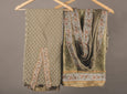 Olive Embroidered Brocade Sharara