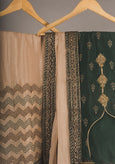 Chiffon Embroidered Sharara Green