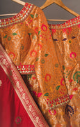 Orange Brocade Lehenga