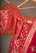 Pink Brocade Lehenga