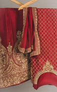 Red Chiffon Sharara
