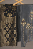 Blue Suit with Brocade Dupatta
