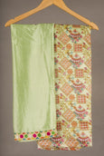Multi Colored Embroidered Suit Material