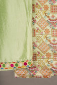 Multi Colored Embroidered Suit Material