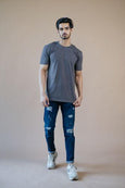 Crew Neck T-Shirt - Smoke Grey