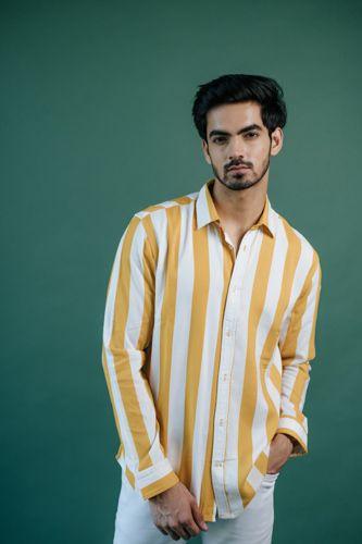 Awning Stripes Shirt - Yellow