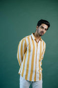 Awning Stripes Shirt - Yellow