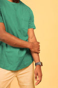 Everyday Essential T-Shirt with Pocket-Green