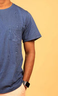 Everyday Essential T-Shirt with Pocket-Indigo