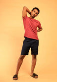 Everyday Essential T-Shirt with Pocket-Maroon